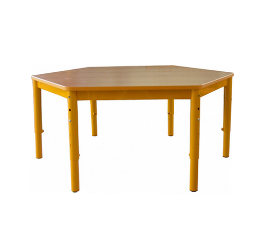 Stůl výškově stavitelný (šestiúhelník) - Rozměr: ø 100 cm