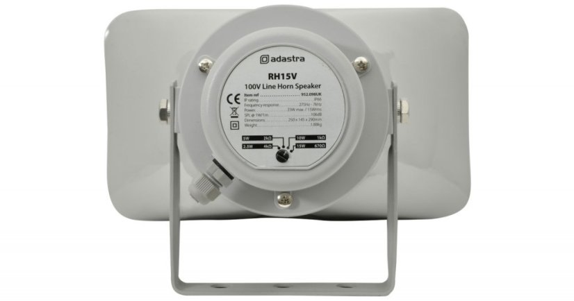 Adastra RH15V, 100V reproduktor, 15W, IP66
