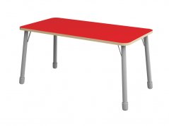 Výškovo nastaviteľný stôl obdĺžnik - Červená
