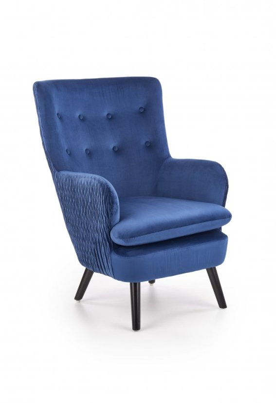 Armchair RAVEL (Dark blue / Black)