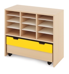 Cabinet M + chest - CLASSICAL - Barva: Žlutá