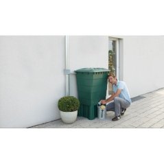 Hranatý zásobník na dažďovú vodu 300 l bez podstavca