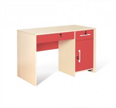 Učitelský stůl - 2 zásuvky a skříňka (více barev)