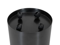 Europalms STEELECHT-40 Nova, nerezový květináč v antracitové barvě, 40 cm