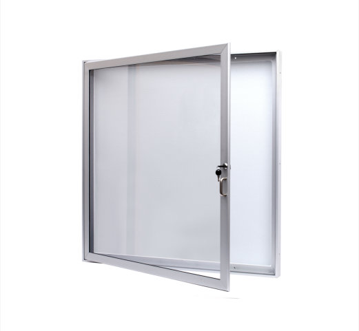 Oboustranná jednokřídlá vitrína (otevírání do strany)