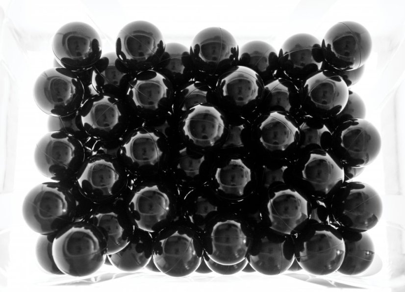 Plastic BLACK balls for ball pools (500 pcs)