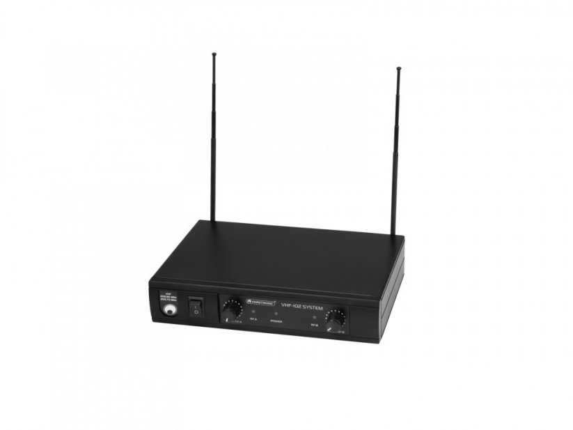 Omnitronic VHF-102, 2-kanálový bezdrátový mikrofonní set 215.85/207.55 MHz