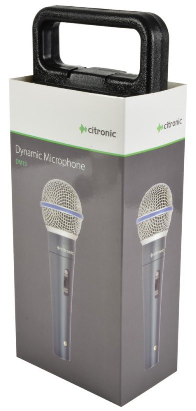 Citronic DM15, dynamický mikrofon, kovové tělo