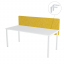 Paraván na stůl žlutý OFYS (160x65 cm) 80% vlna - Uchycení paravánu: Pevné přišroubování - bílá barva