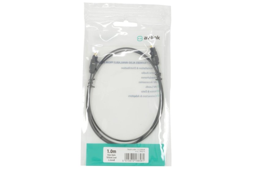AV:link kábel optický 1x TOSlink samec - 1x TOSlink samec, 1m
