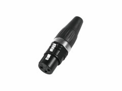 Hicon XLR konektor 3pinový HI-X3CF-BLK