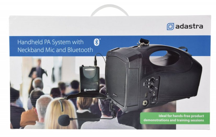 Adastra H25B, přenosný zvukový systém FM/BT/VHF, 25W