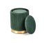 Set of stools MONTY (Dark green / Gold)