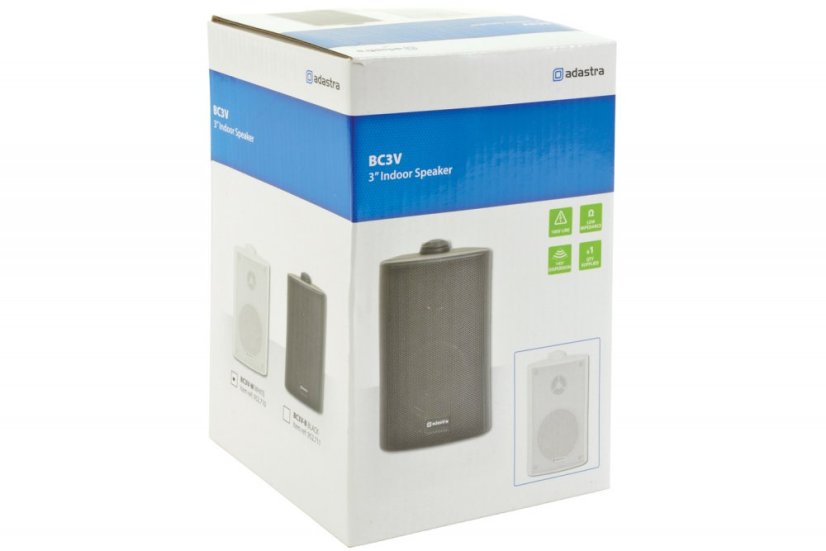 Adastra BC3V, 100V nástěnný 3" reprobox, 30W, bílý