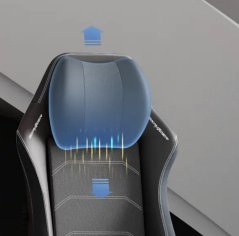 herní židle DXRacer MASTER tmavě šedá, látková