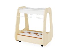 Multifunctional stand made of white birch