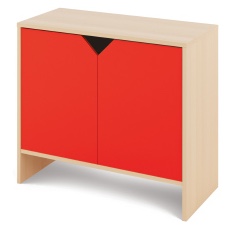 Cabinet M + doors - CLASSICAL - Barva: Červená Cabinet M + doors - CLASSICAL - Barva: Červená