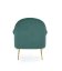 Armchair SANTI (Dark green / Gold)