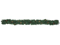 Jedlová girlanda se šiškami, 270 cm