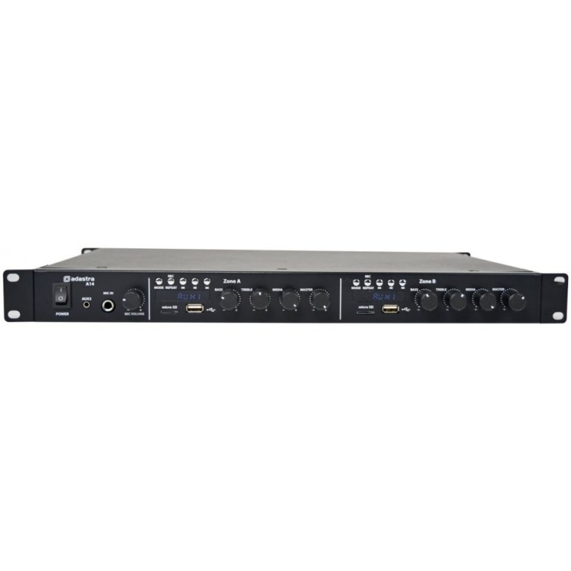 Adastra A14, Dual Stereo Amp 1U 4 x 160W