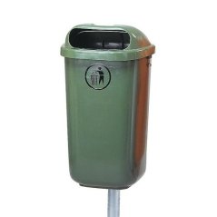Plastový odpadkový kôš 50 l – zelený