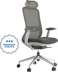 Ergonomická kancelářská židle BESSEL šedý plast, tmavě šedá