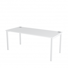 Kancelářský stůl s bílou deskou OFYS U (rozměr 80 x 120 cm)