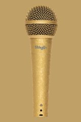 Stagg SDM50 GD, dynamický mikrofón, špeciálna zlatá edícia
