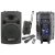 QTX QR15PA, mobilný 15" zvukový systém MP3/SD/USB/2x VHF, 250W