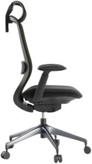 Kancelářská židle BESSEL černý plast, černá
