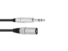 Kábel XK-09 XLR samec - Jack 6,3 stereo, 0,9 m
