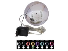 Sněhové LED koule, 15 cm, zlatá, 1 ks