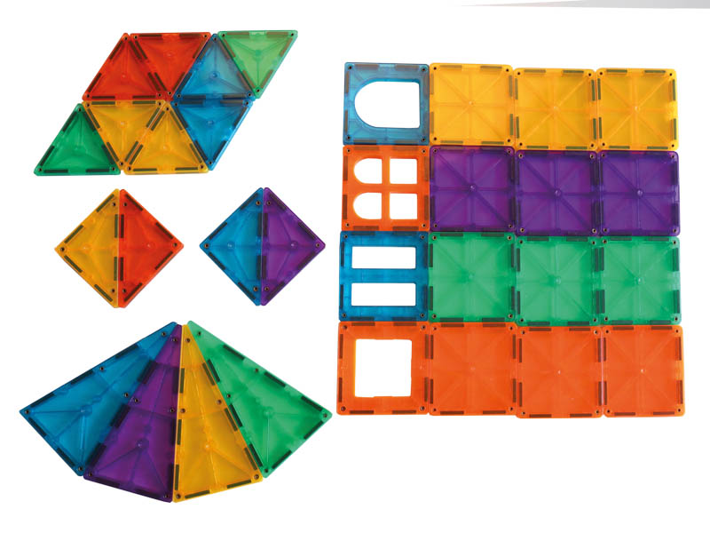 Magnetické bloky- Nepuzzle domy