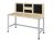 Work table with a board for tools and containers (150x65 cm)