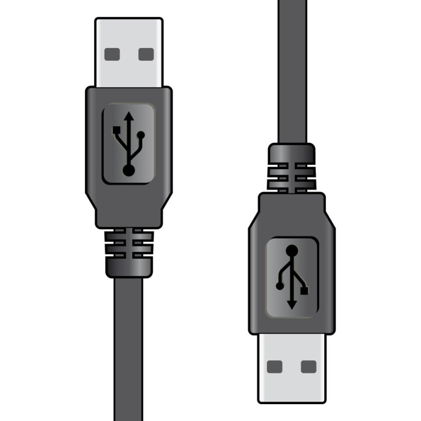 AV:link kábel USB 2.0, 1x typ A samec - 1x typ A samec, 1.5m