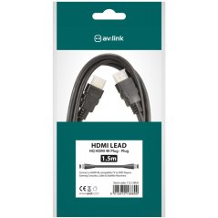 AV:link HDMI kábel vysokorýchlostný 4K s Ethernetom, 1,5m