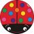 Round carpet - ladybug (2m)