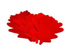 Tcm Fx pomalu padající konfety, dubové listy 120x120mm, červené, 1kg
