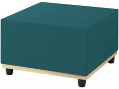 Široká sedacia kocka- Smaragdovo zelená