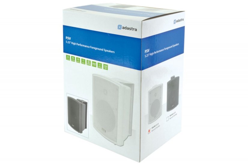 Adastra FSV-W, 100V nástěnný 5.25" reprobox, 65W, IP35, bílý