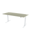 Height adjustable desk OFYS - grey (80 x 160 cm) - Frame color: White