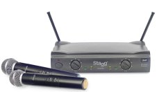 Stagg SUW 50 MM EG, UHF mikrofónny set 2 kanálový, 2x ručný mikrofón