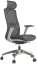 Kancelářská židle WISDOM, šedý plast, světle šedá