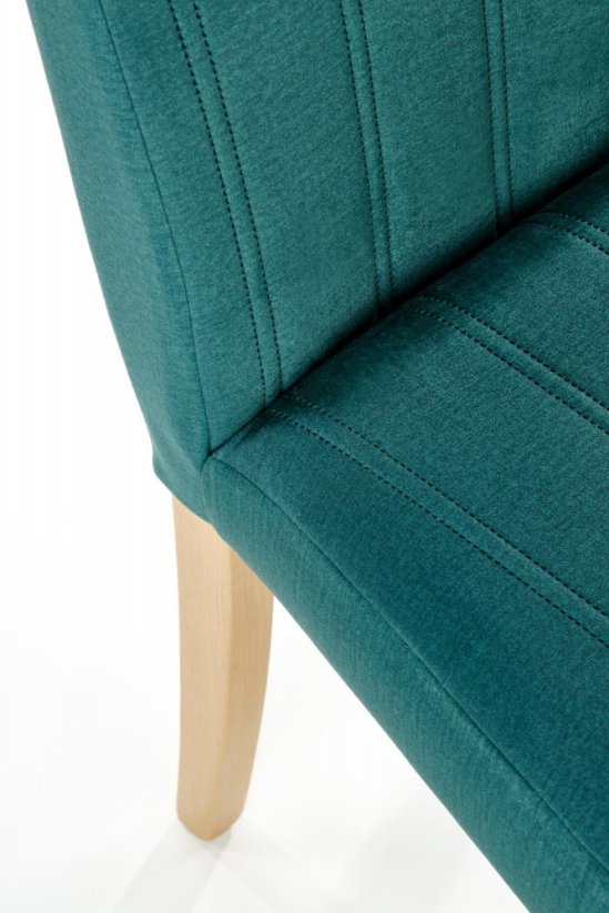 Židle- DIEGO- Medový dub/ Tmavě zelená