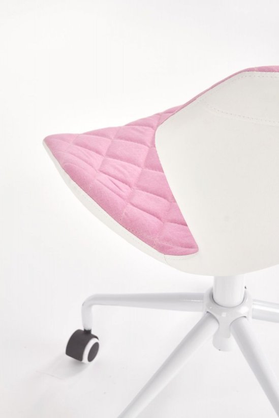 Židle- MATRIX- Světle růžová /Bílá