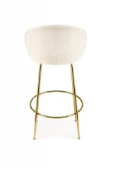 Barová židle- H116- Krémová/ Zlatá