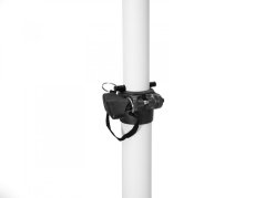 Omnitronic BPS-3, reproduktorová dištančná rúrka so závitom, teleskopická 136-230 cm, biela