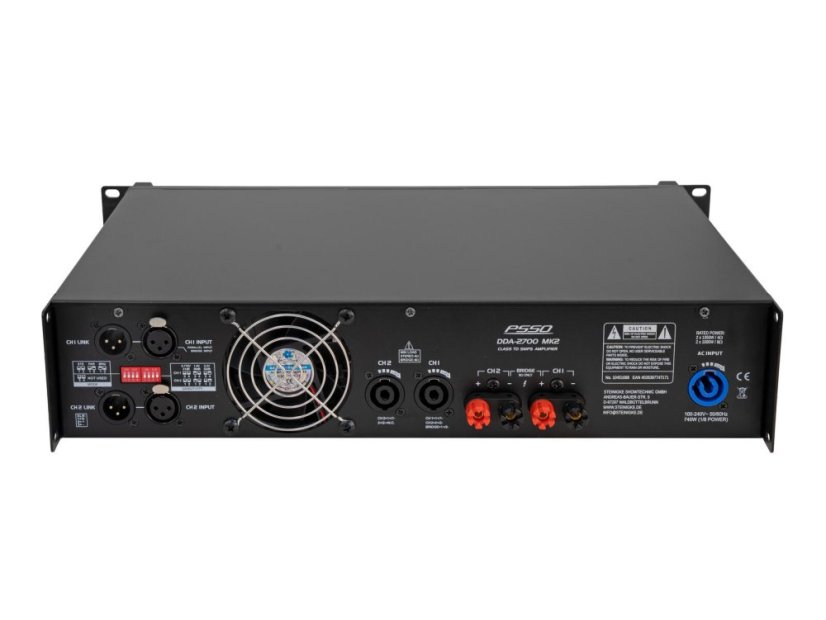 PSSO DDA-2700 MK2, 2x 1350W (4 Ohm)