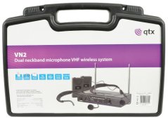 QTX VN2, 2-kanálový bezdrôtový mikrofónny set 174,1 MHz / 175,0 MHz
