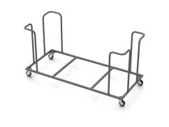 Folding table cart